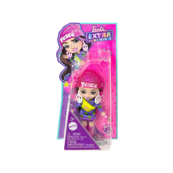 Păpușă elegantă Barbie Extra Mini Minis cu accesorii - HLN46 ZA5105 B