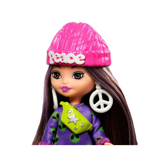 Păpușă elegantă Barbie Extra Mini Minis cu accesorii - HLN46 ZA5105 B