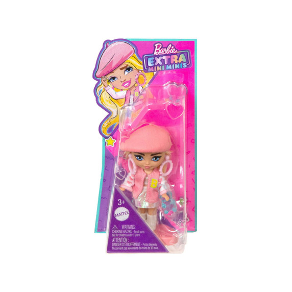 Păpușă elegantă Barbie Extra Mini Mini cu accesori - HLN48 ZA5105C