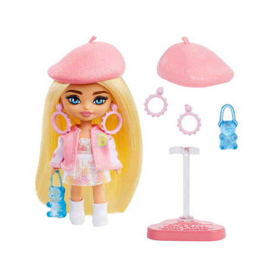 Păpușă elegantă Barbie Extra Mini Mini cu accesori - HLN48 ZA5105C