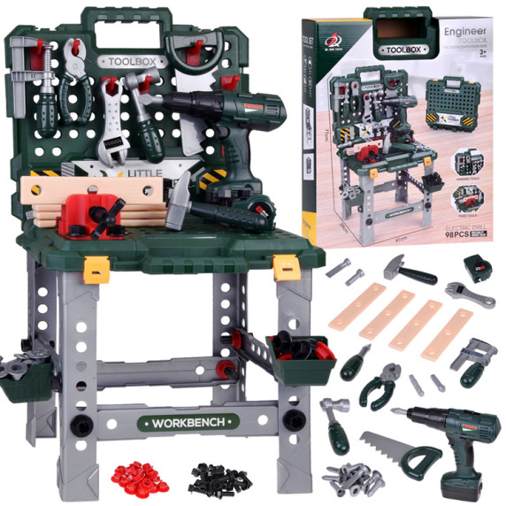  Masă cu unelte și  Instrumente pentru  copii  -TOOL BOX ZA5168 