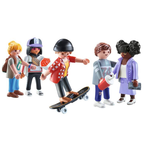 Set figurine cu 54 buc de accesori -  Playmobil My Figures City Life 71401