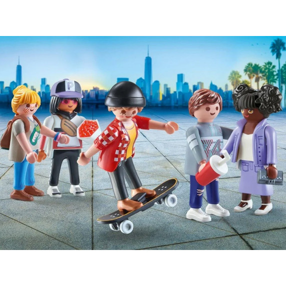 Set figurine cu 54 buc de accesori -  Playmobil My Figures City Life 71401