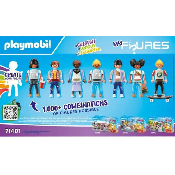 Set figurine cu 54 buc de accesori -  Playmobil My Figures City Life 71401