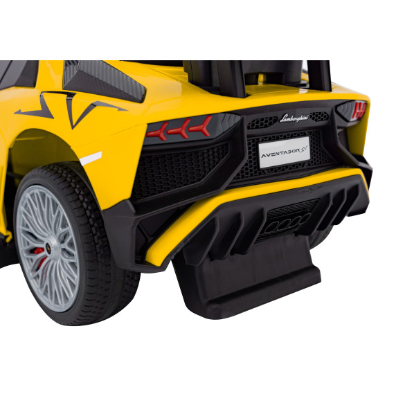 Mașină acționată cu picioarele - Lamborghini Aventador SV - galben 