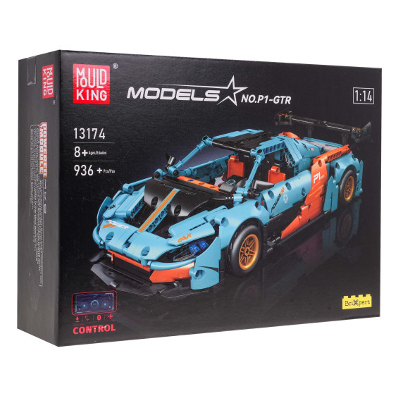 Set creativ de construcție din 936 de piese - Inlea4Fun MODELS P1-GTR