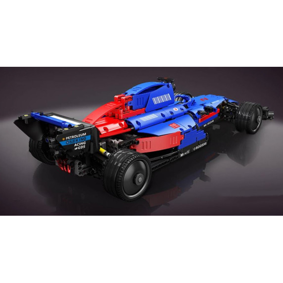 Set creativ de construcții din 1065 piese - Inlea4Fun MODELS F1 Thunder Furious