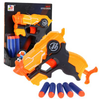 Pistol de jucărie cu 5 muniții din spumă -  BLAZE STORM - portocaliu 