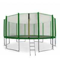 Trambulină cu plasă de protecție exterioara 518 cm SPORT PRO MRP1017DG + scară - Verde inchis 