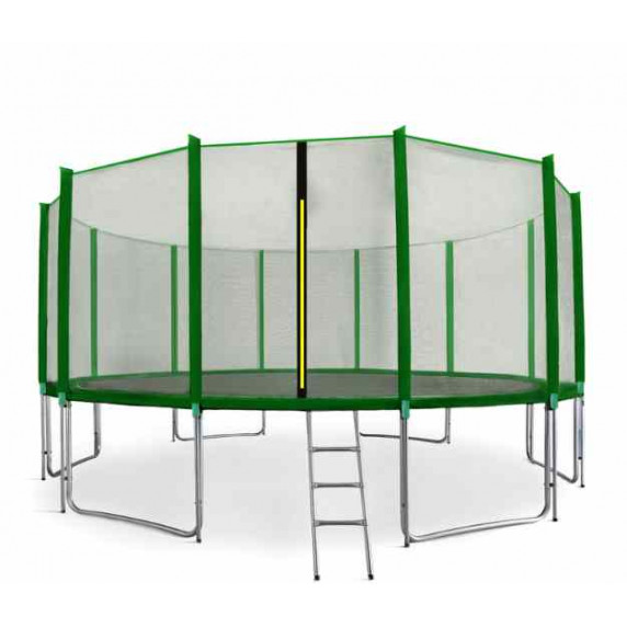 Trambulină cu plasă de protecție exterioara 518 cm SPORT PRO MRP1017DG + scară - Verde inchis