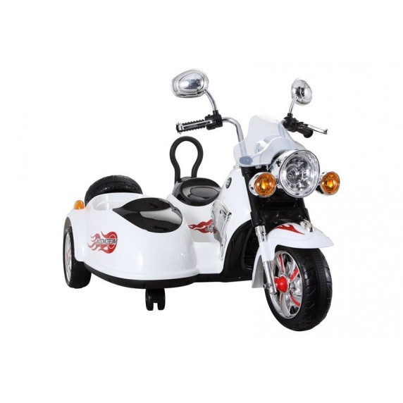 Motocicletă electrică - alb - Inlea4Fun SX138