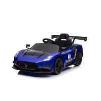 Mașina electrică pentru copii - Maserati MC20 GT2 - albastru 