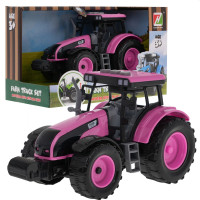 Tractor interactiv pentru copii -  Inlea4Fun FARM TRUCK SET - roz 