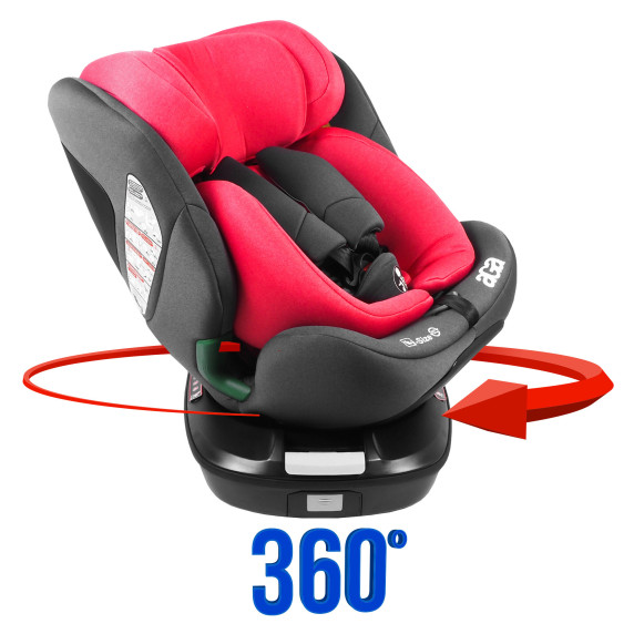 Scaun auto i-Size 360° 0-36 kg AGA DS1822-RED – roșu