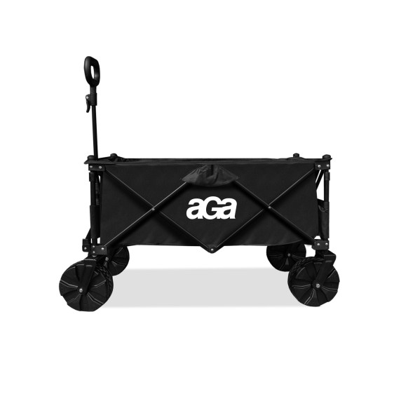 Cărucior pliabil pentru ștrand sau camping - AGA MR4613-Black 
