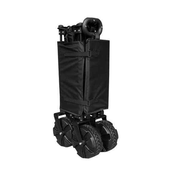Cărucior pliabil pentru ștrand sau camping - AGA MR4613-Black 