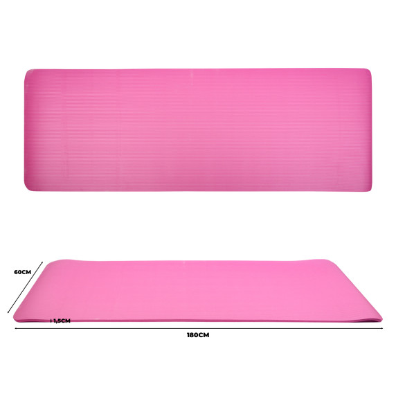 Saltea pentru exerciții  180 x 50 cm AGA DS62PINK - Roz