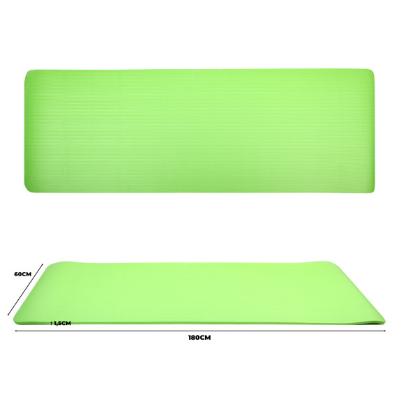 Saltea pentru exerciții 180 x 50 cm AGA DS62GREEN - verde deschis