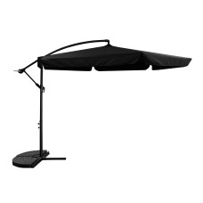 Umbrelă de soare de grădină 300 cm - Aga MR2023 - Negru 