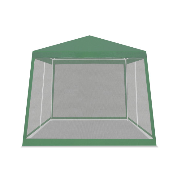 Pavilion de grădină cu plasa anti insecte 2,4x3 m - AGA DS7009-GREEN - Verde