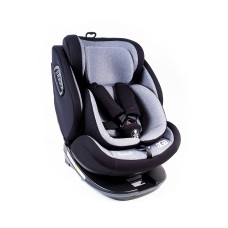 Scaun auto Aga i-Size 360° 0-36 kg Negru/Gri deschis Preview