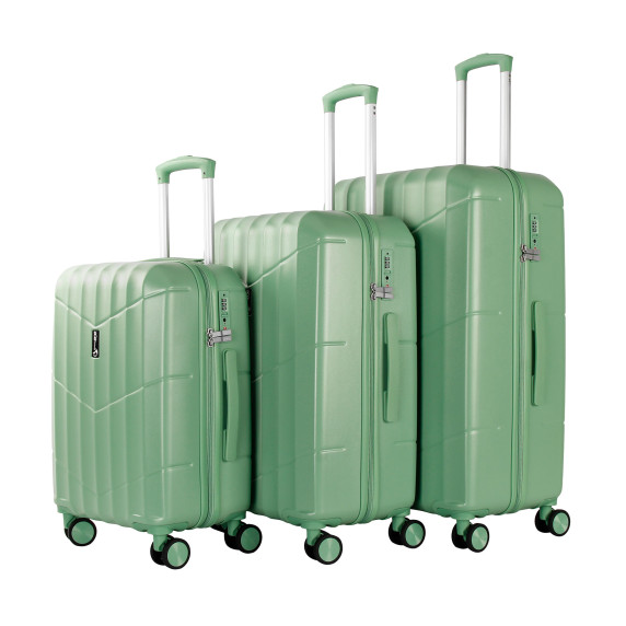 Set troler - AGA TRAVEL MR4669 - Verde