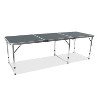 Masă de camping pliabilă 180 x 60 x 70/60/55 cm - AGA MR2091- Gri 