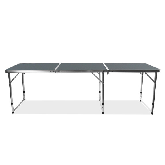 Masă de camping pliabilă 180 x 60 x 70/60/55 cm - AGA MR2091- Gri