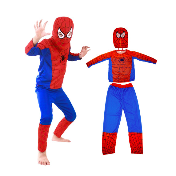 Costum de Spiderman M 110-120 cm - Aga4Kids MR1381-M