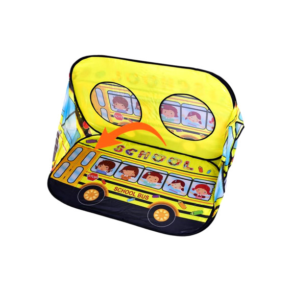 Cort de joacă pentru copii - Aga4Kids DS1219 - Autobuz școlar