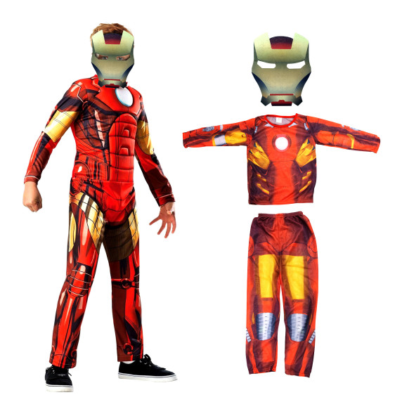 Costum pentru copii Iron Man S 110-120 cm - Aga4Kids MR1570-S