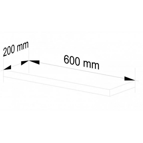 Raft -60 cm - alb