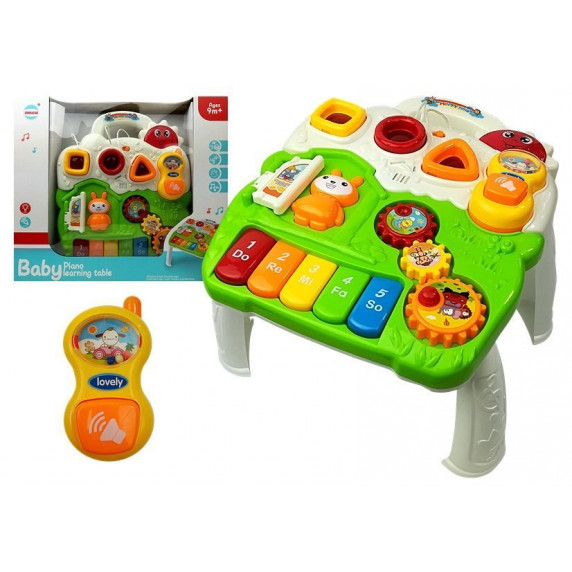 Masă de dezvoltare pentru copii - Inlea4Fun PIANO LEARNING TABLE