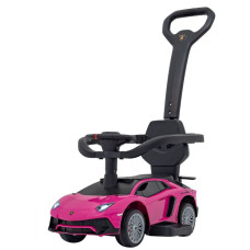 Mașină acționată cu picioarele - Lamborghini Aventador SV - roz Preview