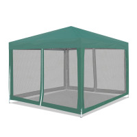 Pavilon de grădină cu plasă de țânțari 3x3 m - AGA DS7013-GREEN - Verde 