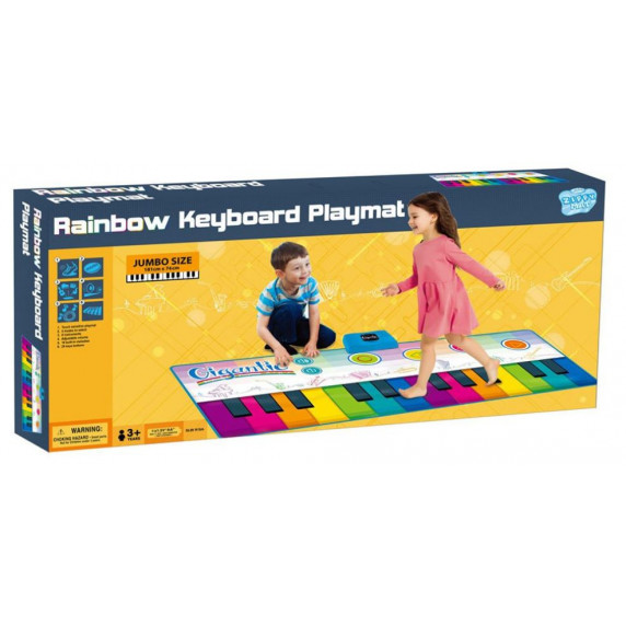 Covor de joacă muzical - pian - Inlea4Fun RAINBOW KEYBOARD