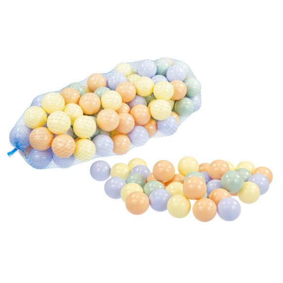 Inlea4Fun Playballs Bile colorate pentru piscină 100 buc - Pastel