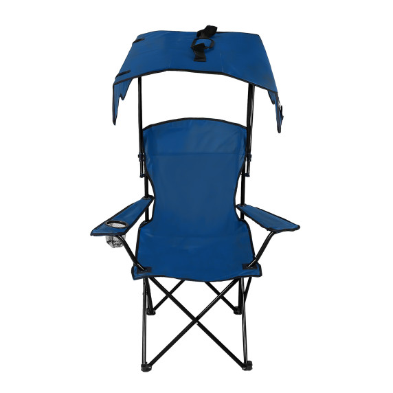 Scaunul camping pliabil cu copertină - AGA DS716 dark blue - bleumarin 